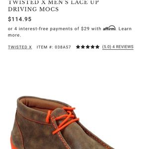 Men’s twisted x driving Mocs